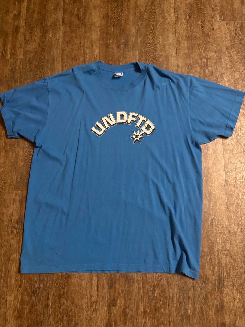 Undefeated Blue Graphic Logo Short Sleeve Tee